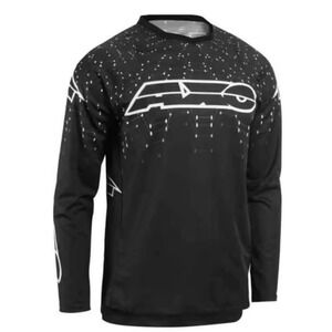Vintage AXO Motocross Racing Galaxy  Jersey Black Grey Size L